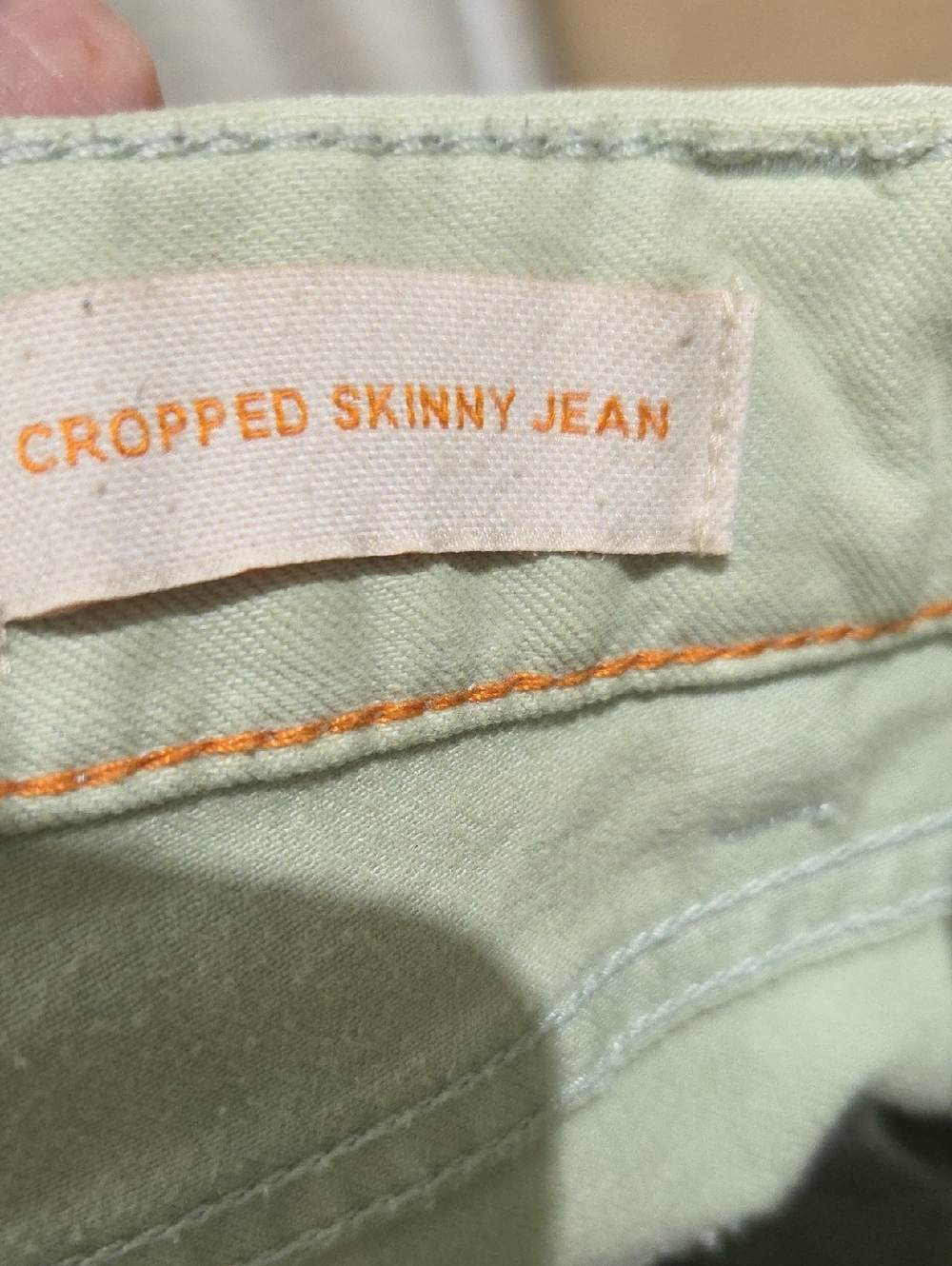 Tory Burch Pastel Mint Cropped Skinny Jeans 29 - Picture 7 of 9